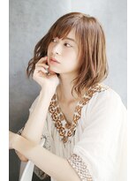 シュシュット(chouchoute)&nbsp;吉祥寺3分/かきあげ髪質改善マロンベージュ美髪Aラインボブ/100