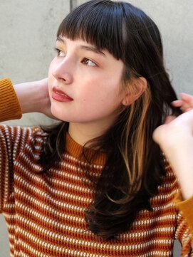 セシルヘアー 梅田店(Cecill hair) イヤリングカラー_オレンジカラー_インナーカラー