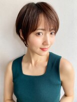 ノラ ギンザ(NORA GINZA) 【久場】絶壁解消!!丸みショート×薄めバング　 20代30代40代