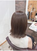 五反田美容院★外ハネくびれヘア、レインウッドで赤み抑え透明感