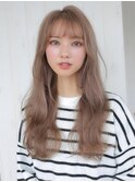 《Agu hair》ハイトーン×ミストバングで最旬トレンドロング