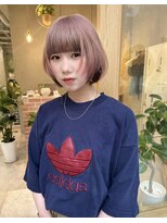 クペウ(cope'u)&nbsp;ホワイトピンク×ブラウン