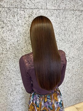 ビームズヘア 藤が丘店(Bee Ms HAIR) サラツヤロングベージュカラーブリーチしない透明感カラー