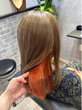 ラックバイエイム(LUCK by eim) ベージュ&オレンジマッチ♪