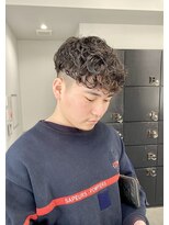 ヘアー アイス 御器所本店(HAIR ICI)&nbsp;スペインカールスパイラルパーマツイストパーマフェード短髪