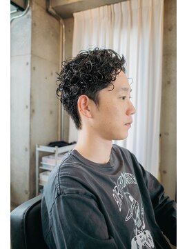 ボンド 三軒茶屋(Bond) RYUKIメンズパーマ×アップバング◎三軒茶屋 メンズカット