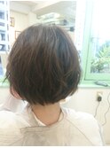 ラウンドボブ(ゆるふわ仕上げ)