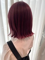 ヘアーアンドスパ フェリーチェ ミチ 野田屋町店(HAIR&SPA felice MICHI) 【feloice MICHI 豊田希美】カシスピンク　外ハネボブ　艶髪
