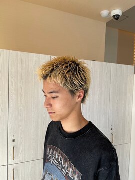 ビーグレイス 美濃加茂店(be Grace) メンズショートヘア×20代ハイトーンカラー