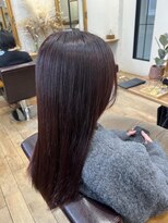 ゴーシェン 津田沼本店(Goshen)&nbsp;ナチュラルノンダメージ縮毛矯正×ワインレッド