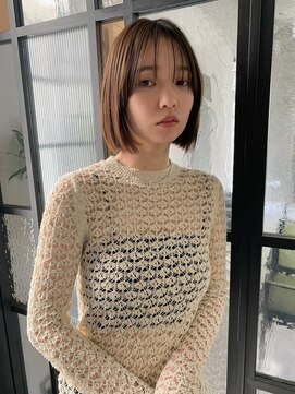 ディジョン 自由ヶ丘(Dijon) 韓国顔まわりレイヤーカットグレージュオリーブベージュブラウン