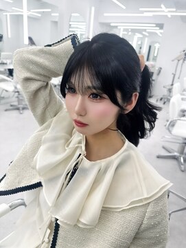 アマトウキョウ アユンチェ(AMA TOKYO×AYUNCHE) 韓国ヘア　2wayバング  レイヤーカット くびれヘア  顔周り/