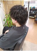 ショートウルフ×ツイストスパイラルパーマ