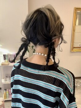 ヘアーサロン シム(hair salon Cime)の写真/[ヘアアレンジ￥4400]結婚式や二次会、お出かけ、デートにも♪なんでもない日常もヘアスタイルで彩る＊