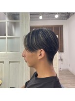 リノショアーズ ショウナン 辻堂店(RinoShores SHONAN)&nbsp;10代20代メンズカットニュアンスセンターパート×ハイライト