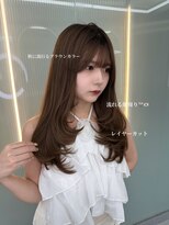 ボタン ハカタ(VOTAN hakata)&nbsp;レイヤーカット/ブラウンカラー/博多韓国ヘア