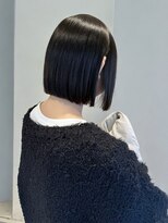 シエル バイ ケンジ 登戸 生田(CIEL by KENJE)&nbsp;タッセルボブ切りっぱなし韓国ヘア10代小顔カット