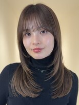 アイトーキョーエス 渋谷(AI TOKYO S)&nbsp;小顔見えフェイスレイヤー×シアーベージュ