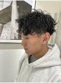波巻きパーマ