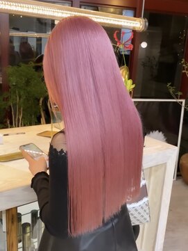 プネル(punel) ピンクカラー ケアブリーチ 原宿