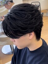 ビカム 名駅(become) 【フェザーパーマ】メンズ毛流れ