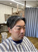 MEN’S HAIR/サーフカール/刈り上げセンターパート/印西
