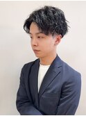 メンズ/ツイストパーマ/ツーブロック
