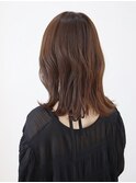 仙台/髪質改善/ベージュピンク×レイヤースタイル☆外ハネミディ