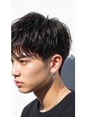 越谷メンズ/フェザーパーマ/シャドウパーマ/ニュアンス/ツイスト