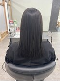 オリーブグレージュ　艶髪　暗めカラー　ケアトリートメント