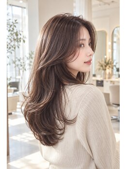 サイ(sAi)の写真/韓国レイヤーカット×髪質改善で叶える、扱いやすい艶ロング