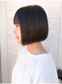 ［OCEAN　Hair&Life]切りっぱなし☆ミニボブ☆ウェットヘア☆