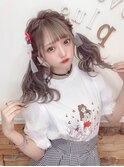 【ヘアセット】ゆるふわツインテール×リボン♪