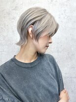 ノア ヘアデザイン 町田店(noa Hair Design)&nbsp;ホワイトシルバー×ショートウルフ