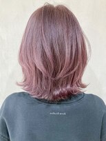 アイティーバイアルバム 藤沢店(IT by ALBUM)&nbsp;ピンクアッシュ_アースカラーくびれヘアツートンカラー_ba318341