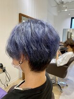 エイトナゴヤ 名駅店(EIGHT nagoya)&nbsp;【EIGHT nagoya】ツーブロマッシュ×コントラストブルー