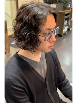 オムヘアーツー (HOMME HAIR 2) マンバン・切りっぱなしボブ・ハードパーマ.hommehair2nd櫻井