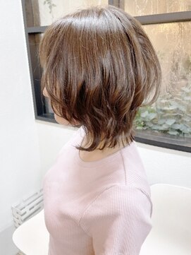 ニット 銀座(knit) 《knit銀座》大人可愛い20代30代40代ウルフショート丸み前下がり