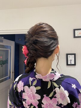 エクリ シセイドウ 麻布十番店(equri×SHISEIDO) 【麻布十番】浴衣サイドヘアアレンジ♪