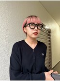 ニュアンスカラー ピンク× マッシュ