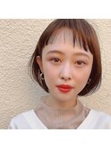 [代々木]ナチュラルピンクスイートAラインの甘辛ショートボブ