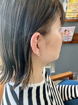 アンバー(amber) 切りっぱなしボブ