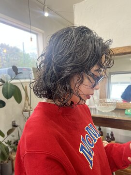 ヘアー バトン(hair vaton) クシャッとパーマ