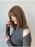 フェイスレイヤー20代30代大人可愛い前髪パーマ小顔カット