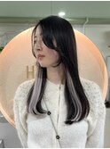 顔まわりレイヤー×インナーエクステ