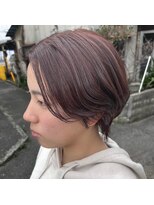 シン(shin)&nbsp;ショートヘア/ピンクカラー/ブリーチ無し