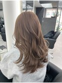 ブリーチなしダブルカラー☆ミルクティーベージュ