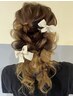 早朝9～10時限定☆パール.リボンピンヘアセット　￥3600→￥3100