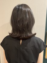 ヘアサロン ナノ(hair salon nano)&nbsp;ダークアッシュカラー×ミディアムレイヤー
