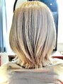 ヘアサロン ビビット 久宝寺店(VIVIT) 白髪ぼかしブリーチ、ハイトーンベージュ